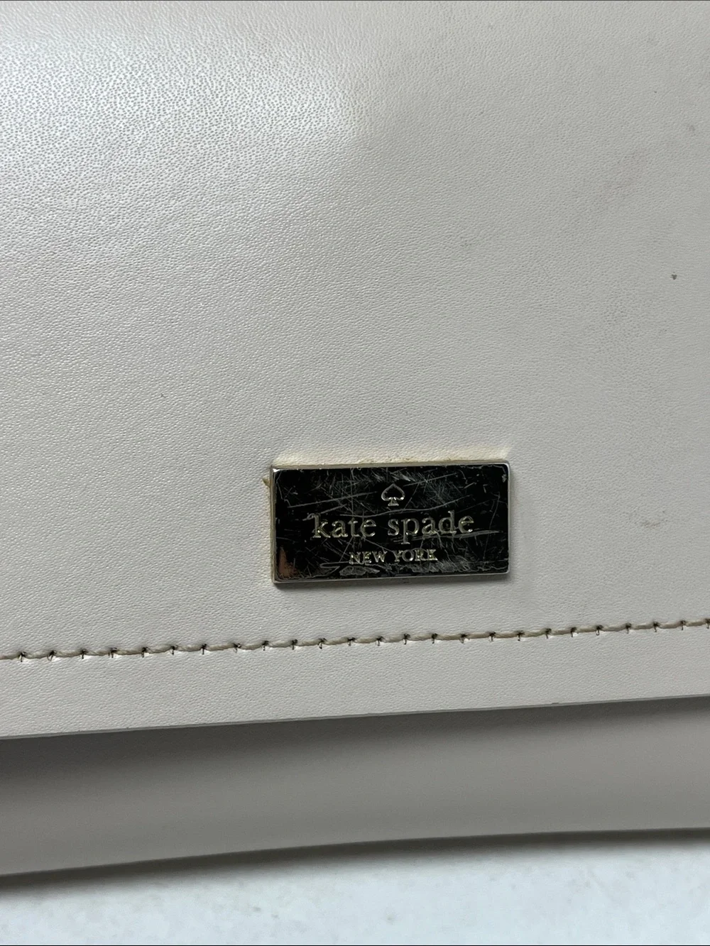 KATE SPADE NEW YORK BLUSH COLOR COW LEATHER WITH ROYAL BLUE INSIDE WALLET BAG
